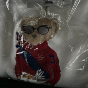 White crewneck wool sweatshirt